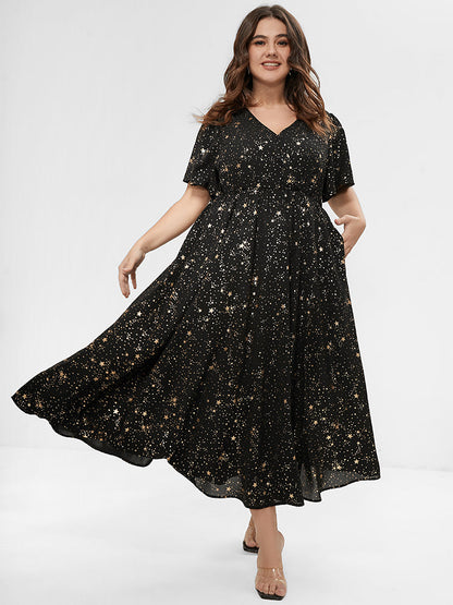 Dress -  Split Ruffles Maxi Dress